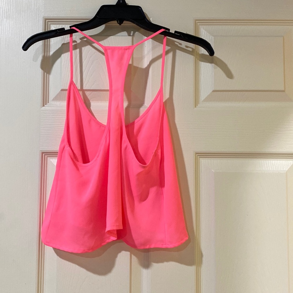 Bright Pink Slightly Cropped Top